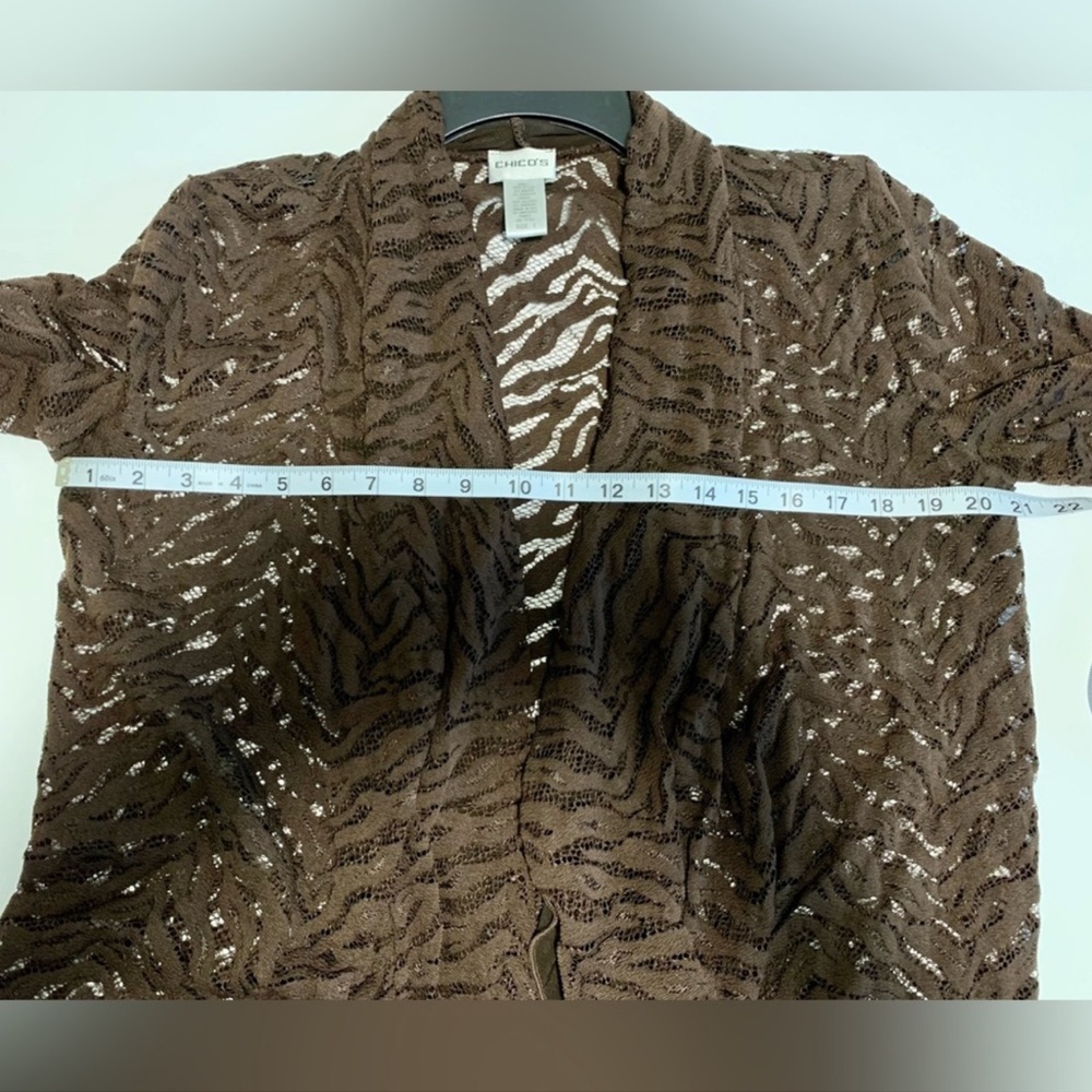 CHICO’S Lace Cascade Jacket - Picture 8 of 10